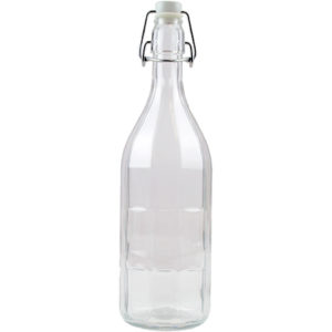 Saftflasche 10-Kantform mit Buegelverschluss 750ml