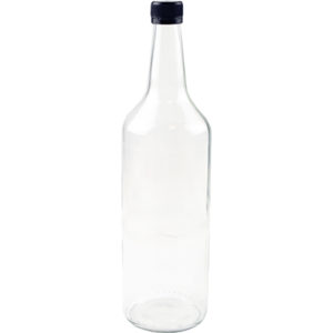 Geradehalsflasche mit Schraubverschluss 1 L